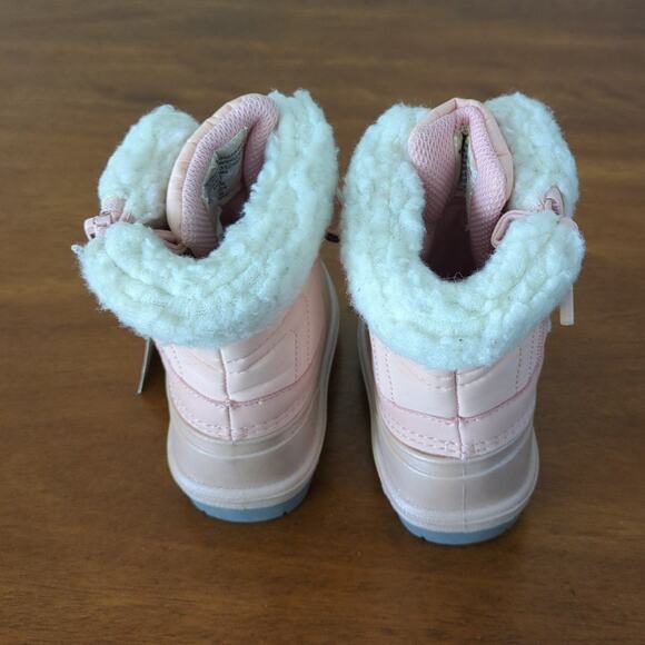 Cat & Jack Toddler Girls' 5 Journey Pink Faux Fur Thermolite Winter  Boots  NEW - Picture 4 of 7